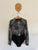 Seafolly l/s black print one piece swimsuit Sz 10 EUC - minor rubbing on wrists