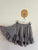 Paper Wings grey bustle skirt Sz 4 as new