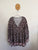 Honey + Stone black floral blouse Sz XXL 16-18 as new