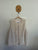 Zara Girls fluffy beige vest Sz 13-14 as new