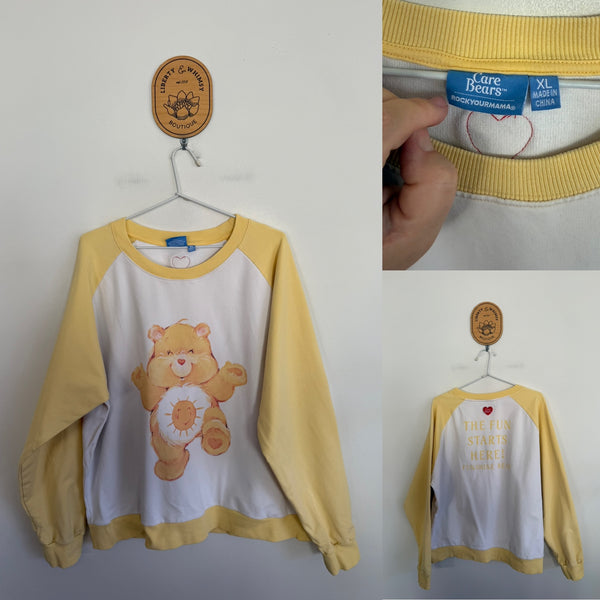 Rock Your Mama Care Bears jumper Sz XL VGUC
