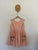 Busso peach cotton/linen pocket dress Sz 6 EUC