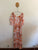 Dreamcatcher terracotta floral maxi dress Sz 14 XL EUC worn once