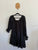 Country Road black asymmetrical ramie dress Sz 12 VGUC - some wash fade