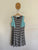 Bardot Junior stripe pleat dress Sz 14 (slim) as new