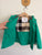 Burberry green hooded rain jacket Sz 6 EUC/VGUC