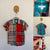 Burberry multi-check collared shirt Sz 12 as new