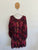 Auguste deep pink print dress Sz 10 as new