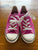 Converse dark pink sneakers Sz 7US, 5UK 38EU EUC