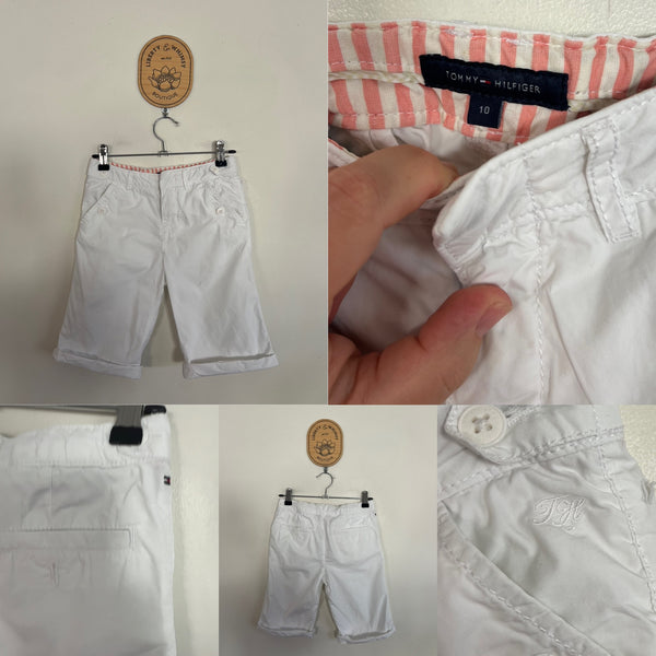 Tommy Hilfiger white shorts Sz 10 play - some marks
