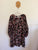 Jaase l/s black floral mini dress Sz 20 EUC