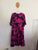 Label of Love navy/pink floral dress Sz XL as new