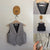 Hitch-Hiker by Monnalisa check blazer, vest and shorts set Sz 6 as new