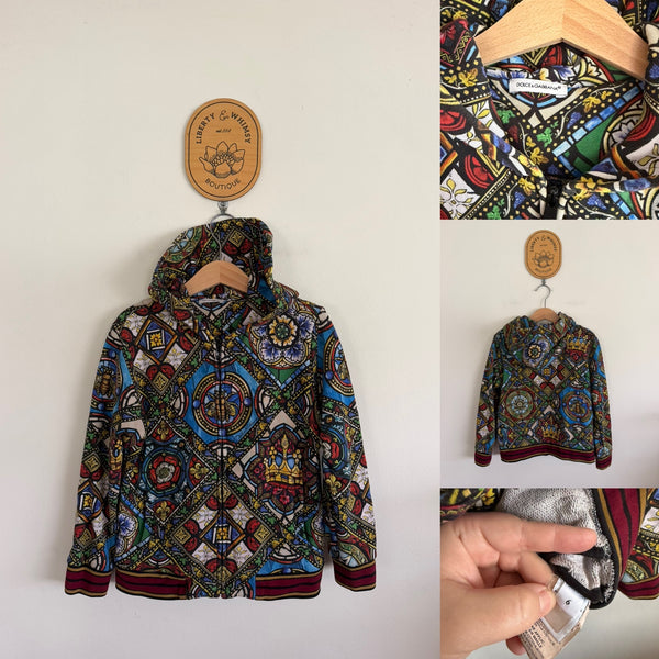 Dolce & Gabbana print hoodie Sz 6 but best fit 5, VGUC
