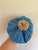 Acorn blue merino wool beanie Sz S (6-18m) NWOT
