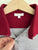 Gucci grey/maroon polo shirt Sz 8 but best fits 6 imo VGUC