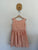 Busso peach cotton/linen pocket dress Sz 6 EUC