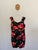 Tequila Sunrise black floral dress Sz 12 EEUC