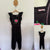 Coco & Ginger black embroidered jumpsuit Sz XS (approx 12 girls) NWOT
