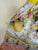 Camilla lemon floral linen/viscose skirt Sz 4 EEUC