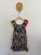Seed zebra print dress Sz 4-5 EUC