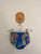 Ralph Lauren blue floral dress & bloomers outfit Sz 12m EUC worn once, no belt