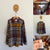 Burberry l/s brown check collared shirt Sz 14 EUC