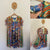 One Red Fly print satin dress Sz 10 as new