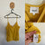 Seed mustard linen tank with double fabric layer on front Sz XL EUC