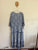 Salty Crush blue Baxter 3/4 sleeve tiered dress with ric rac splicing Sz 20 as new (washed only)