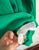 Tommy Hilfiger green jumper Sz 14 EEUC worn twice