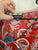 Autograph red floral dress Sz 18 as new worn once