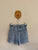 Zara Girl distressed denim shorts Sz 9 VGUC