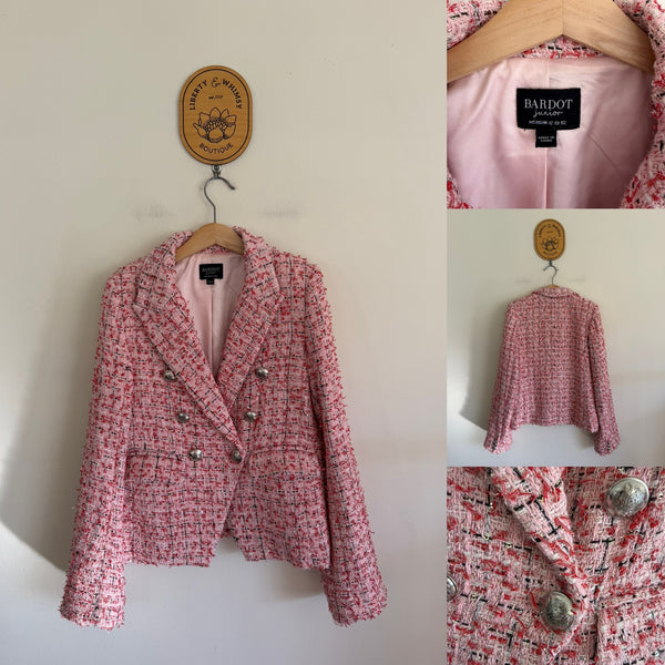 Bardot Junior pink blazer Sz 12 NWOT