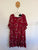 Caroline Morgan red floral dress Sz 16 RRP $129 NWT