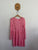 Milkshake l/s pink stripe dress Sz 7 EEUC