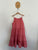 TILII pink cotton/linen dress Sz 12 as new