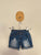 Seed blue denim shorts Sz 3 EEUC