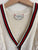 Gucci cream chunky cotton knit web cardigan Sz 10 as new