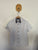 Next white print button up shirt Sz 12 EEUC worn twice