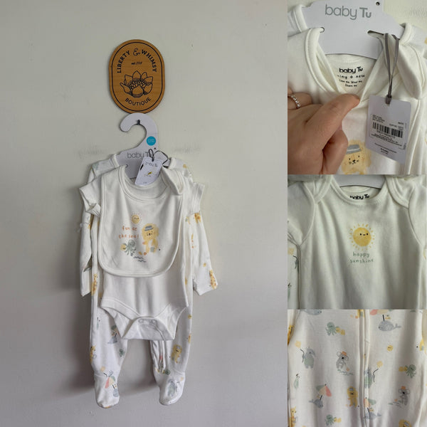 Baby Tu unisex 3pc gift set Sz 000 NWT