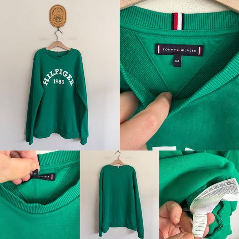 Tommy Hilfiger green jumper Sz 14 EEUC worn twice