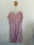 Avella stripe linen/viscose pocket dress Sz 18 as new