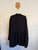 Auguste black oversized shirt dress lenzing rayon/organic linen Sz 14/XL as new