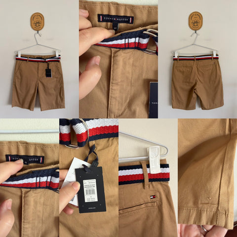 Tommy Hilfiger tan chino shorts Sz 14 RRP $109 NWT