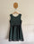 Origami aqua/black netted dress Sz 14 NWOT