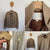 Gucci GG khaki bomber jacket Sz 8 EUC but play - see item description