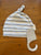Purebaby stripe knot hat Sz M (up to 1) NWT