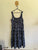 Sara navy leaves print maxi dress Sz 20 RRP $149.99 NWT