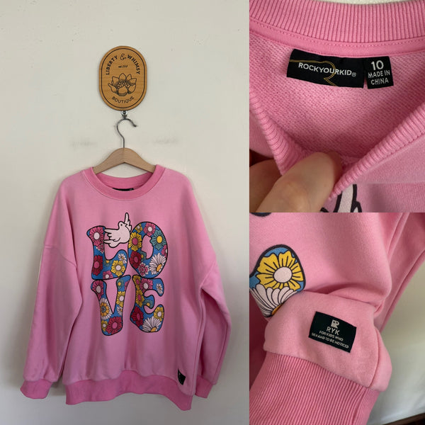 Rock Your Kid Love jumper Sz 10 EUC worn twice